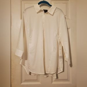 Liz Claiborne White Button Down Sz 1X